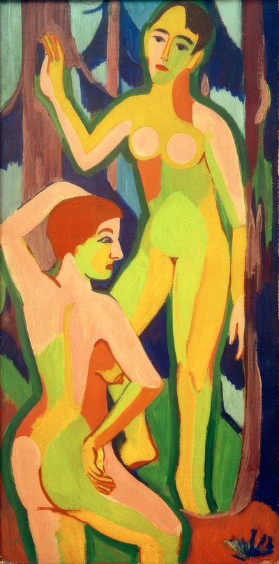 Zwei Akte im Wald II von Ernst Ludwig Kirchner